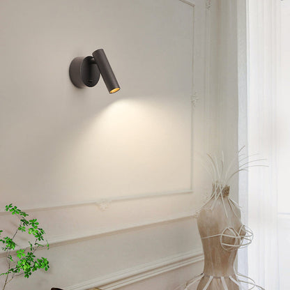 مصباح حائط LED دائري من الألومنيوم بتصميم عصري بسيط لغرفة المعيشة