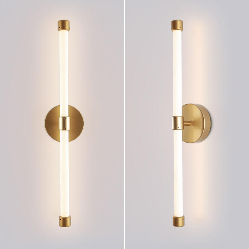 Modern Minimalist Tube Acrylic 1-Light LED Wall Sconce Lamp