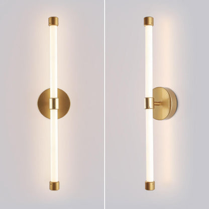 Modern Minimalist Tube Acrylic 1-Light LED Wall Sconce Lamp