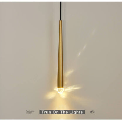 Modern 1-Light Baseball Bat Pendant Light