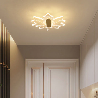 مصباح حائط LED إبداعي على شكل ورقة القيقب من الأكريليك بتصميم آرت ديكو الحديث