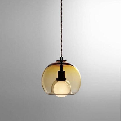 Minimalist Glass 1-Light Globe Pendant Light