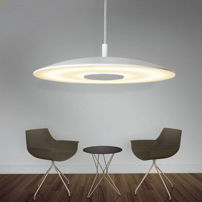 Nordic Round Plate Flying UFO 1-Light LED Pendant Light