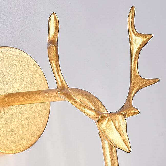 Modern Antler Glass Ball LED Wall Sconce Lamps
