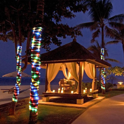 LED Solar String Fairy Lights Waterproof Copper Wire Outdoor Tube Fairy Lights