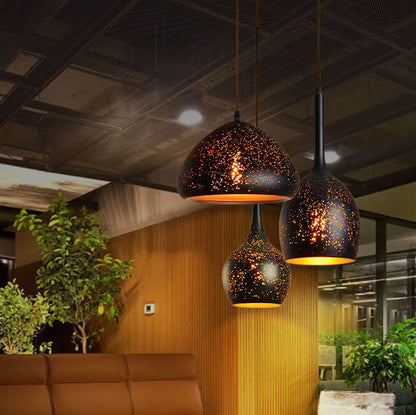Industrial Rust Iron 1-Light Pendant Light 7 Design
