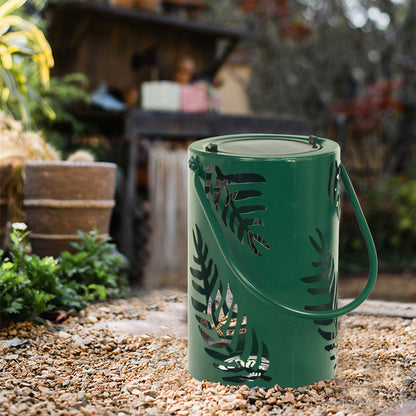 Solar Waterproof Iron Hollow Leaf Design LED Outdoor Decorative Light