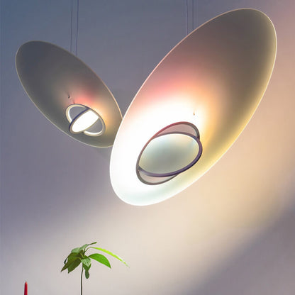 Galaxy Satellite Saturn Acrylic 1-Light LED Artistic Pendant Light