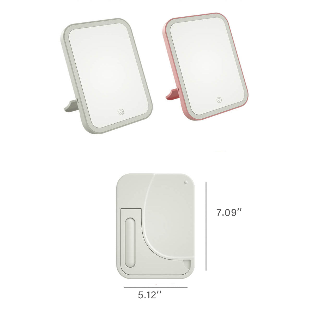 LED Makeup Mirror Touch Sensitive Portable Makeup Mirror