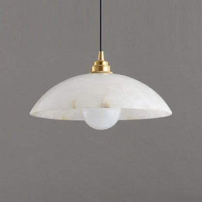 Nordic Spanish Marble Dome 1-Light Pendant Light