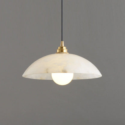 Nordic Spanish Marble Dome 1-Light Pendant Light