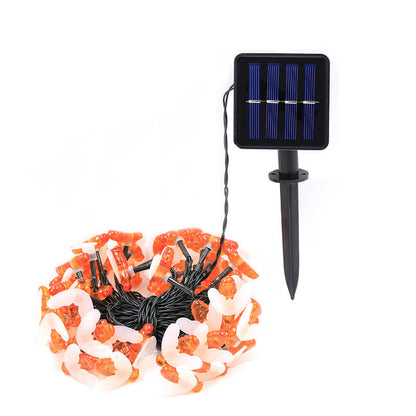 Wasserdichte LED-Lichterkette mit Solar-Bienen für den Außenbereich – ideal für Festivals und Partys 