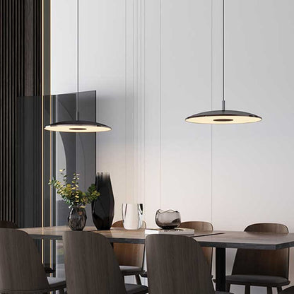 Nordic Round Plate Flying UFO 1-Light LED Pendant Light