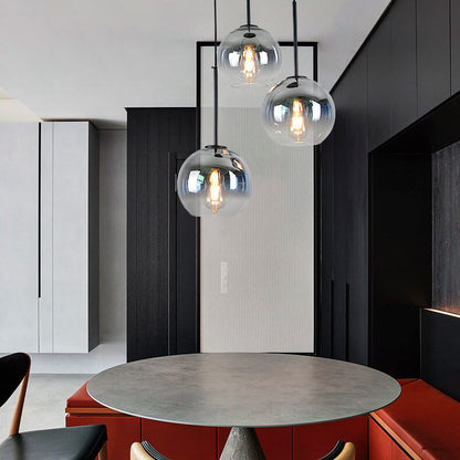 Nordic Gradient Glass 1-Light Globe Pendant Light