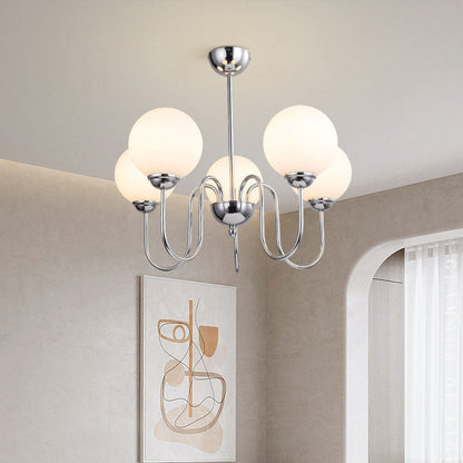 Modern Minimalist Vintage Round Ball 3/5/6/8-Light Island Light Chandelier
