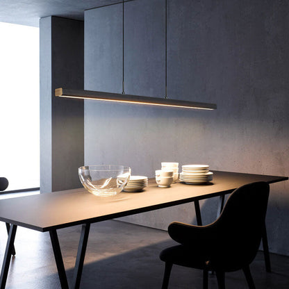 Modern Minimalist Long Strip LED Pendant Light