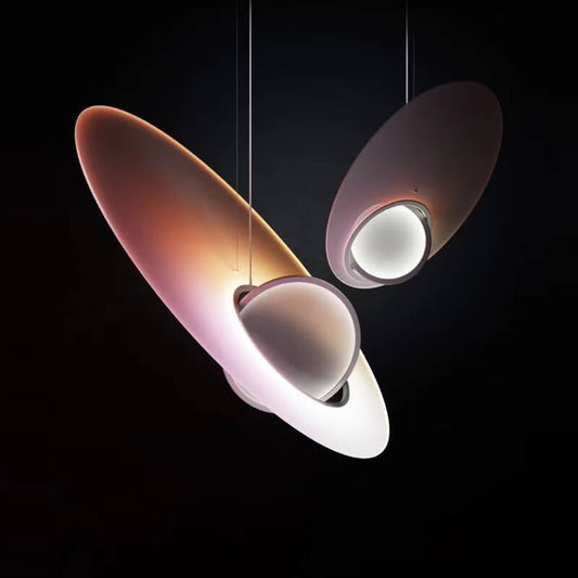 ギャラクシーサテライトサターンアクリル1灯LEDアーティスティックペンダントライト
