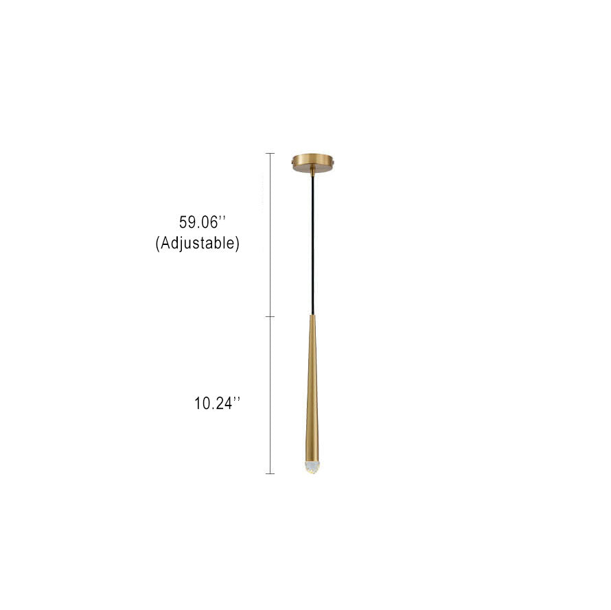 Modern 1-Light Baseball Bat Pendant Light