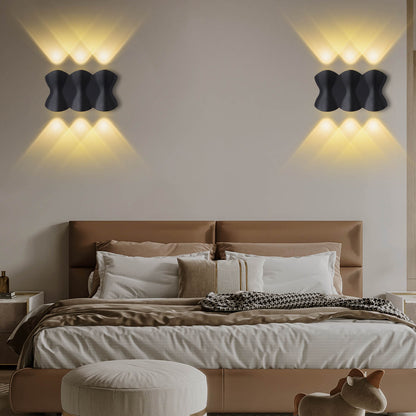 Modern Minimalist Aluminum Waterproof LED Wall Sconce Lamps