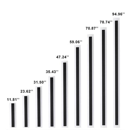 مصباح حائط خارجي مقاوم للماء مصنوع من الأكريليك LED بتصميم شريطي مستطيل بسيط مزود بمصباح واحد 