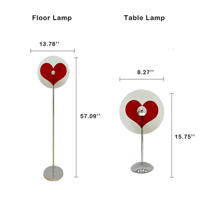 Creative Heart Shape 1-Light LED Vibes Standing Floor Lamp