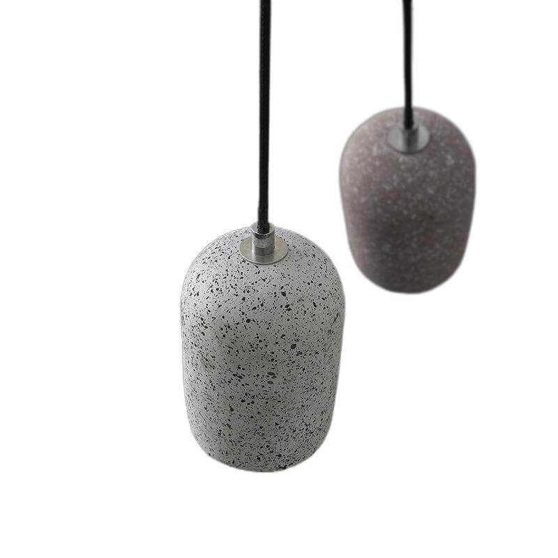 Modern Terrazzo Cylindrical LED Cement LED Pendant Light