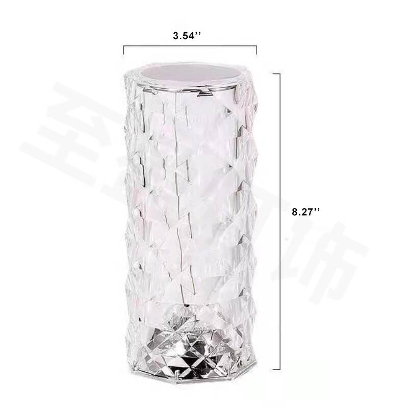 Rose Light Shade Petal Remote Control Night Light Table Lamp