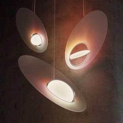 Galaxy Satellite Saturn Acrylic 1-Light LED Artistic Pendant Light
