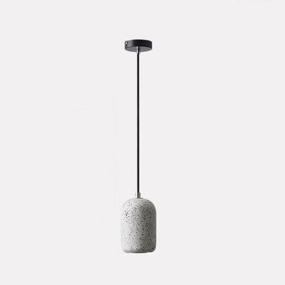 Modern Terrazzo Cylindrical LED Cement LED Pendant Light