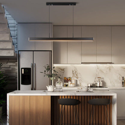 Modern Minimalist Long Strip LED Pendant Light