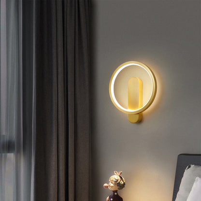Creative Brass Circle LED Luxury Wall Sconce Lamp