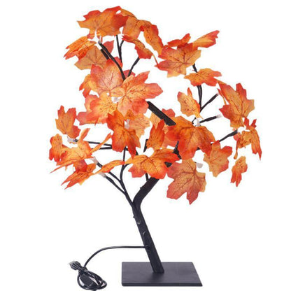 LED Maple Leaf Light 24 Lights Christmas Day Decoration USB Tree Table Lamp