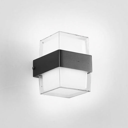 モダンな防水スクエアLED 1灯屋外壁取り付け用燭台ランプ