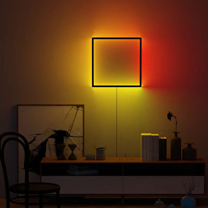 Creative RGB Square Shape Aluminum LED Wall Sconce Lamp