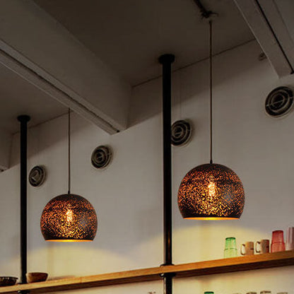 Industrial Rust Iron 1-Light Pendant Light 7 Design