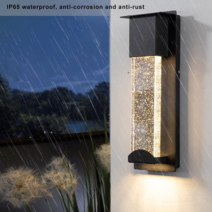 Modern Outdoor Waterproof LED Induction Crystal Outdoor Wall Sconce Lamps
