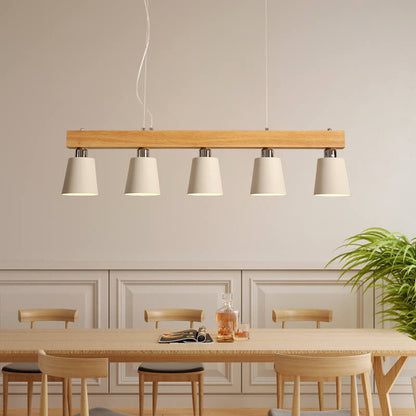 Modern Wooden Nordic Barrel 3/5-Light