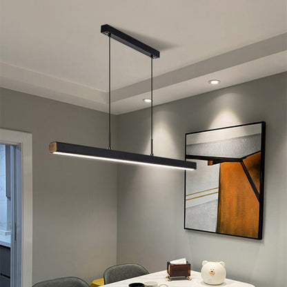 Modern Minimalist Long Strip LED Pendant Light