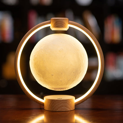 Creative Maglev Moon Design LED Colorful Light Night Light Table Lamp