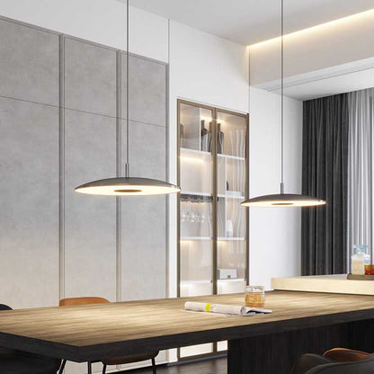 Nordic Round Plate Flying UFO 1-Light LED Pendant Light