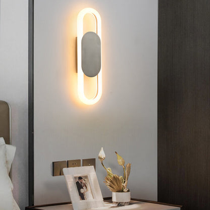 Modern Creative Oval Shape 1-Light LED Wall Sconce Lamps