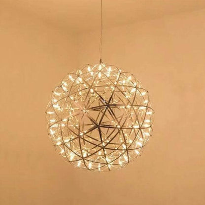 Modern Globe 12 Light LED Firework Pendant Light
