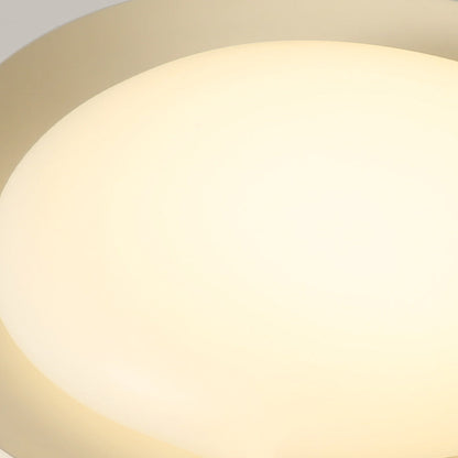 モダンでミニマリストな石畳楕円形樹脂PE LEDフラッシュマウントシーリングライト（寝室用） 