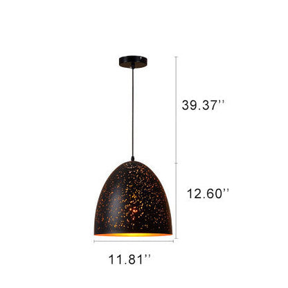 Industrial Rust Iron 1-Light Pendant Light 7 Design