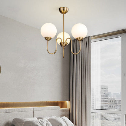 Modern Minimalist Vintage Round Ball 3/5/6/8-Light Island Light Chandelier