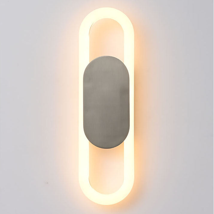 Modern Creative Oval Shape 1-Light LED Wall Sconce Lamps