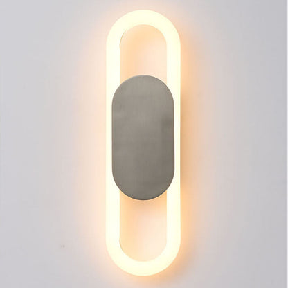 Modern Creative Oval Shape 1-Light LED Wall Sconce Lamps