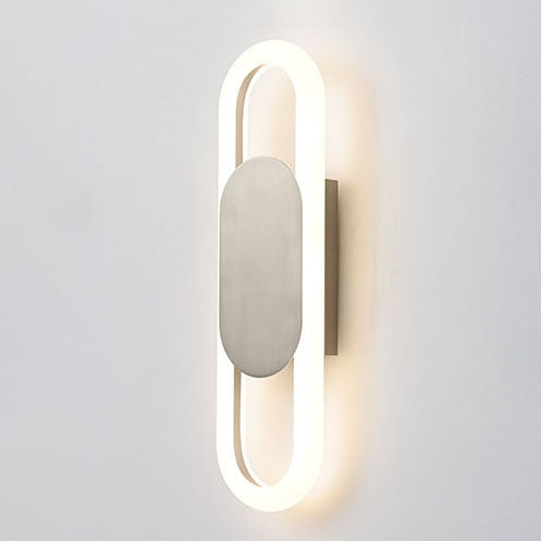 Modern Creative Oval Shape 1-Light LED Wall Sconce Lamps