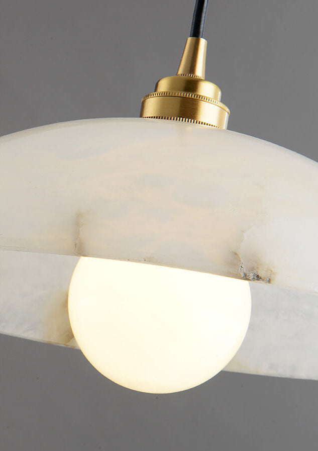 Nordic Spanish Marble Dome 1-Light Pendant Light