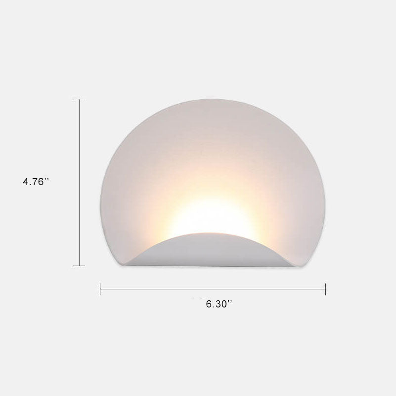 Modern Circle Shape Aluminum 1-Light LED Wall Sconce Lamps